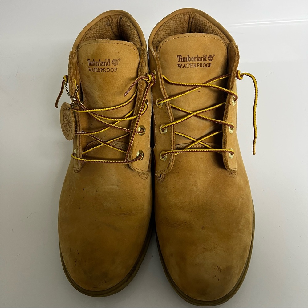 Timberland Men’s Classic Chukka Boots Size 14 Wheat/Nubuck Leather Waterproof - Picture 5 of 11